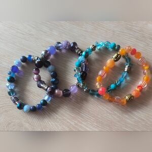 Handcrafted Beaded Bracelet Bundle